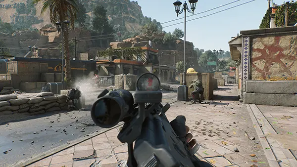 Battlefield-style combat